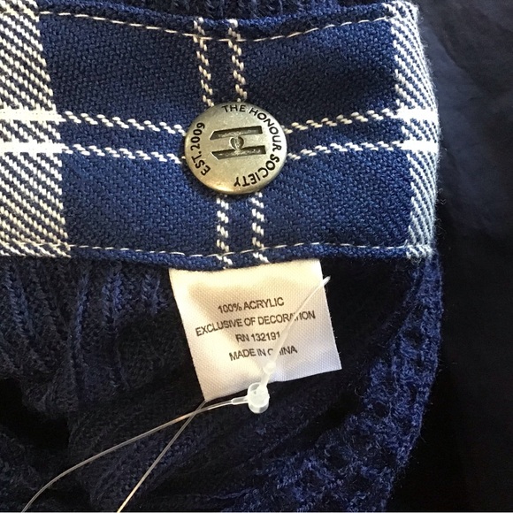 Penn State Nittany Lions Blue Thermal Waffle Knit Infinity Scarf One Size - Picture 3 of 7